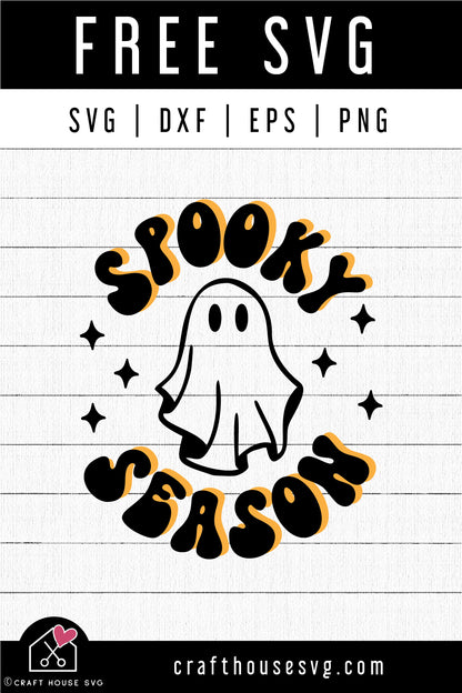 FREE Spooky Season SVG Cute Halloween Shirt Cut Files - Craft House SVG