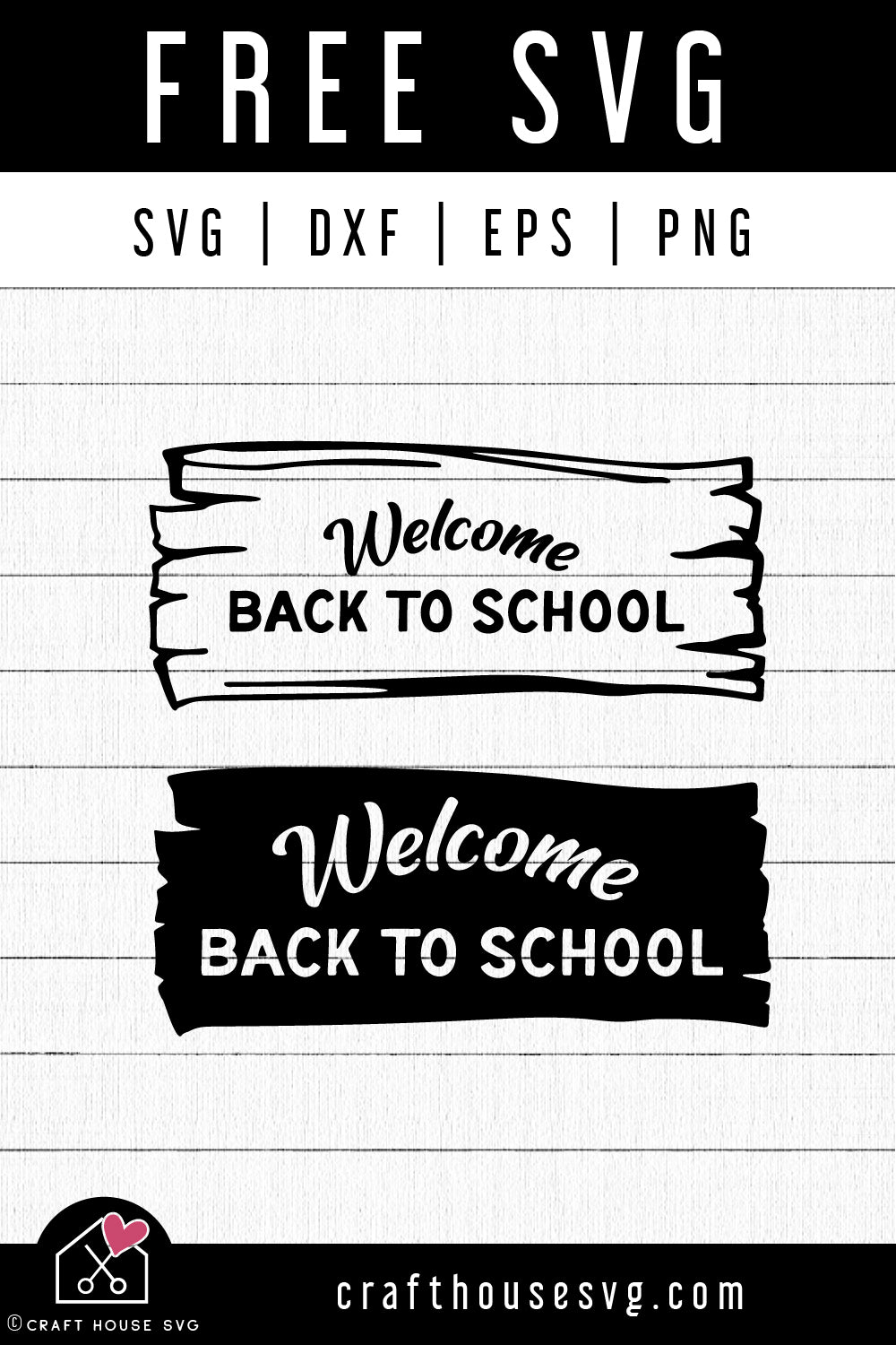 FREE Welcome Back To School SVG Cut Files