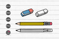 FREE Pencil and eraser SVG School Supplies Cut Files