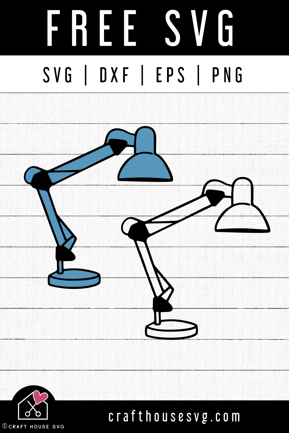 FREE Desk Lamp SVG Reading Cut Files - Craft House SVG