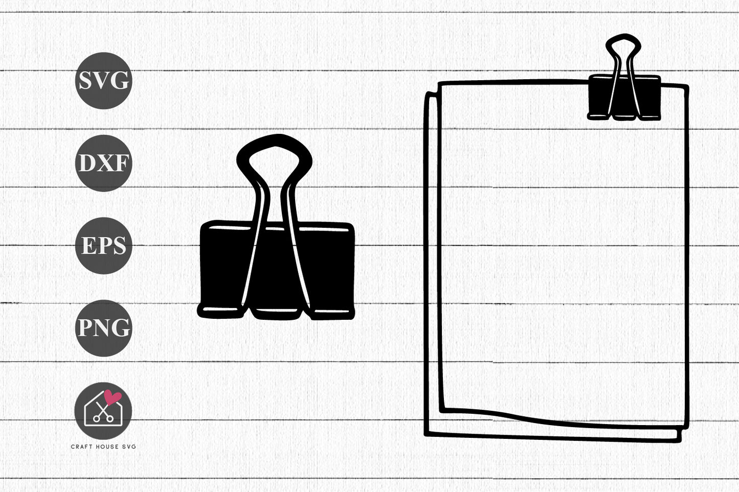 FREE Paper And Paper Clip SVG School Supplies Cut Files - Craft House SVG