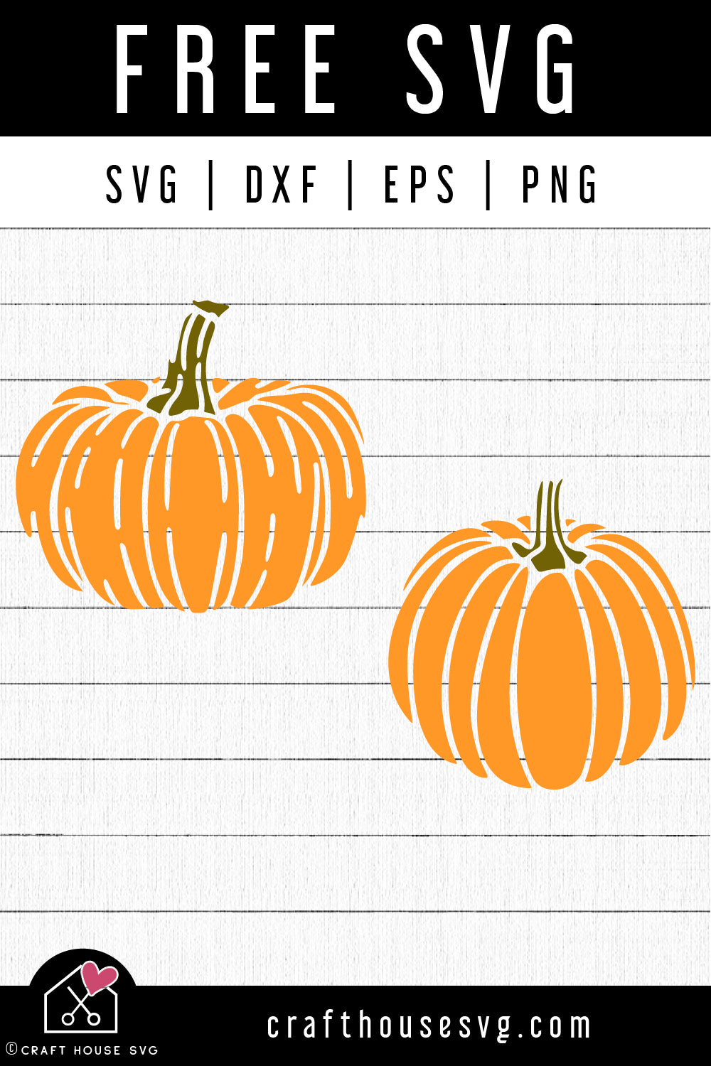 FREE Rustic Pumpkin SVG Fall Autumn Cut Files - Craft House SVG