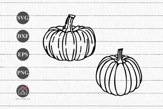 FREE Hand Drawn Pumpkin SVG Fall Autumn Cut Files