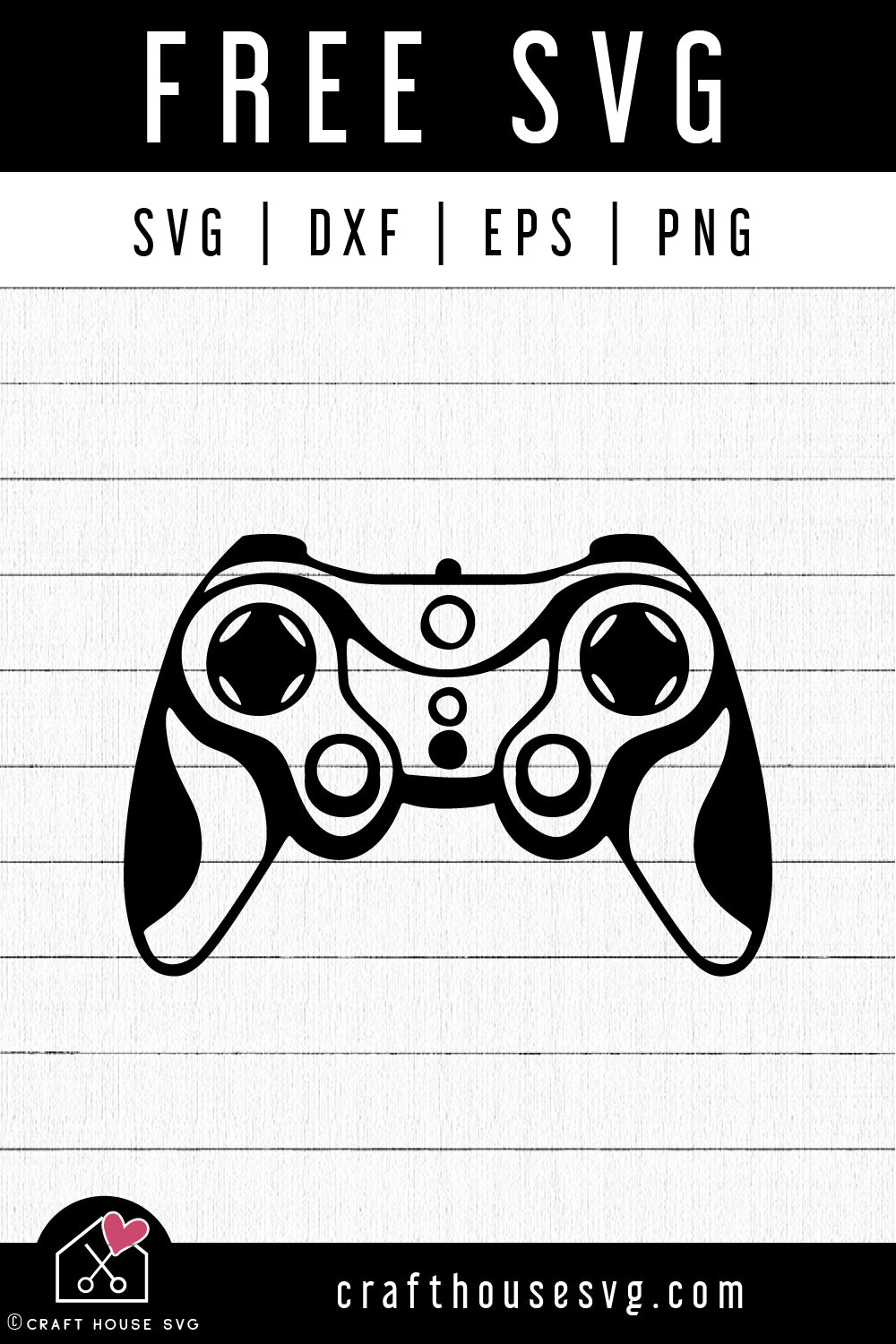 FREE Video Game Controller SVG Cut Files - Craft House SVG