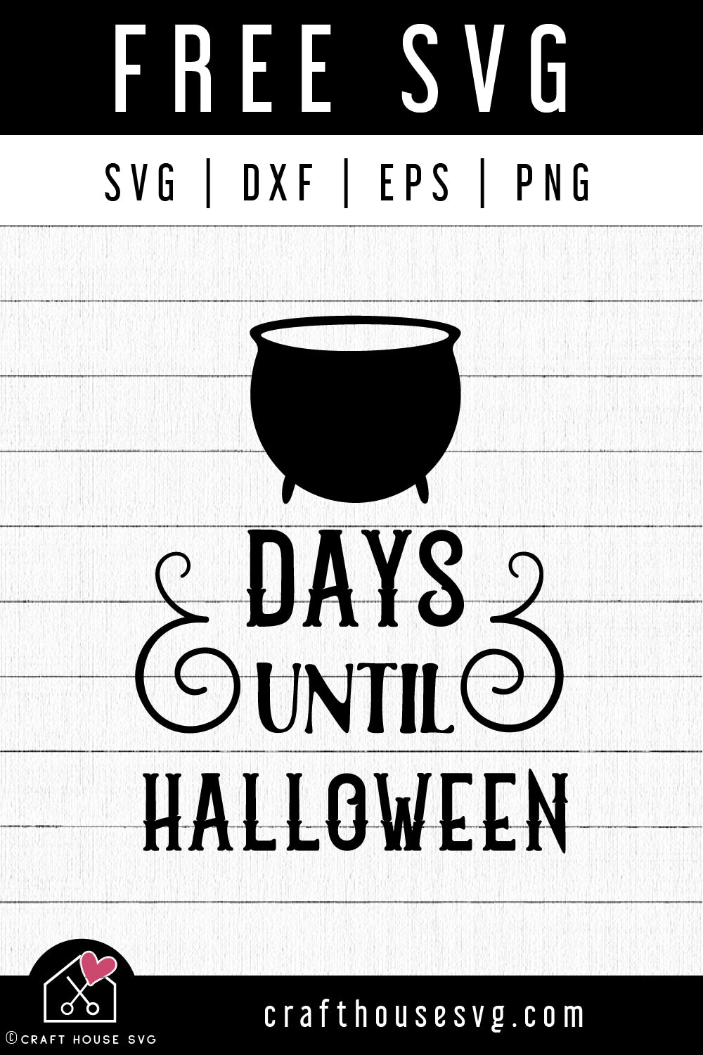 FREE Days Until Halloween SVG Countdown Sign Cut Files