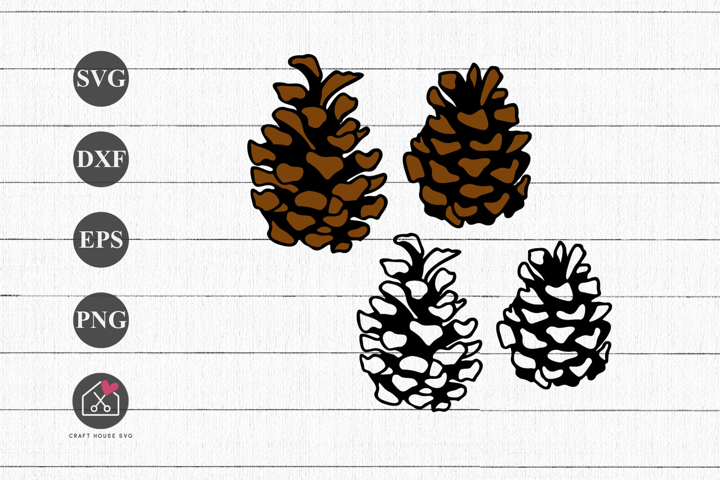 FREE Pine Cone SVG Fall Autumn Cut Files - Craft House SVG