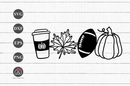 FREE Fall Autumn Icons SVG Cut Files FB572 - Craft House SVG