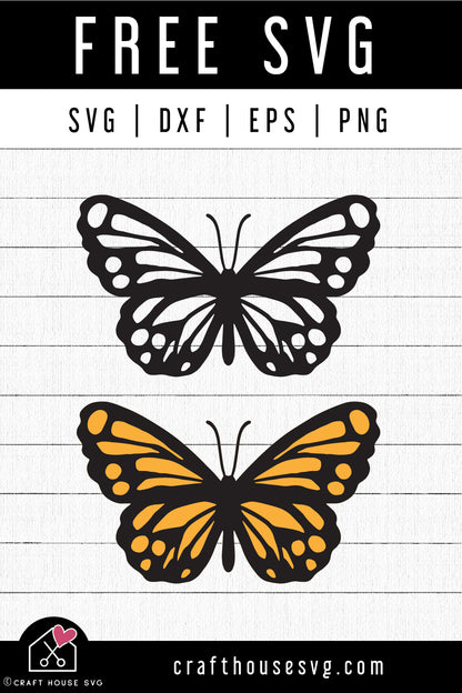 FREE Butterfly SVG Cut Files - Craft House SVG