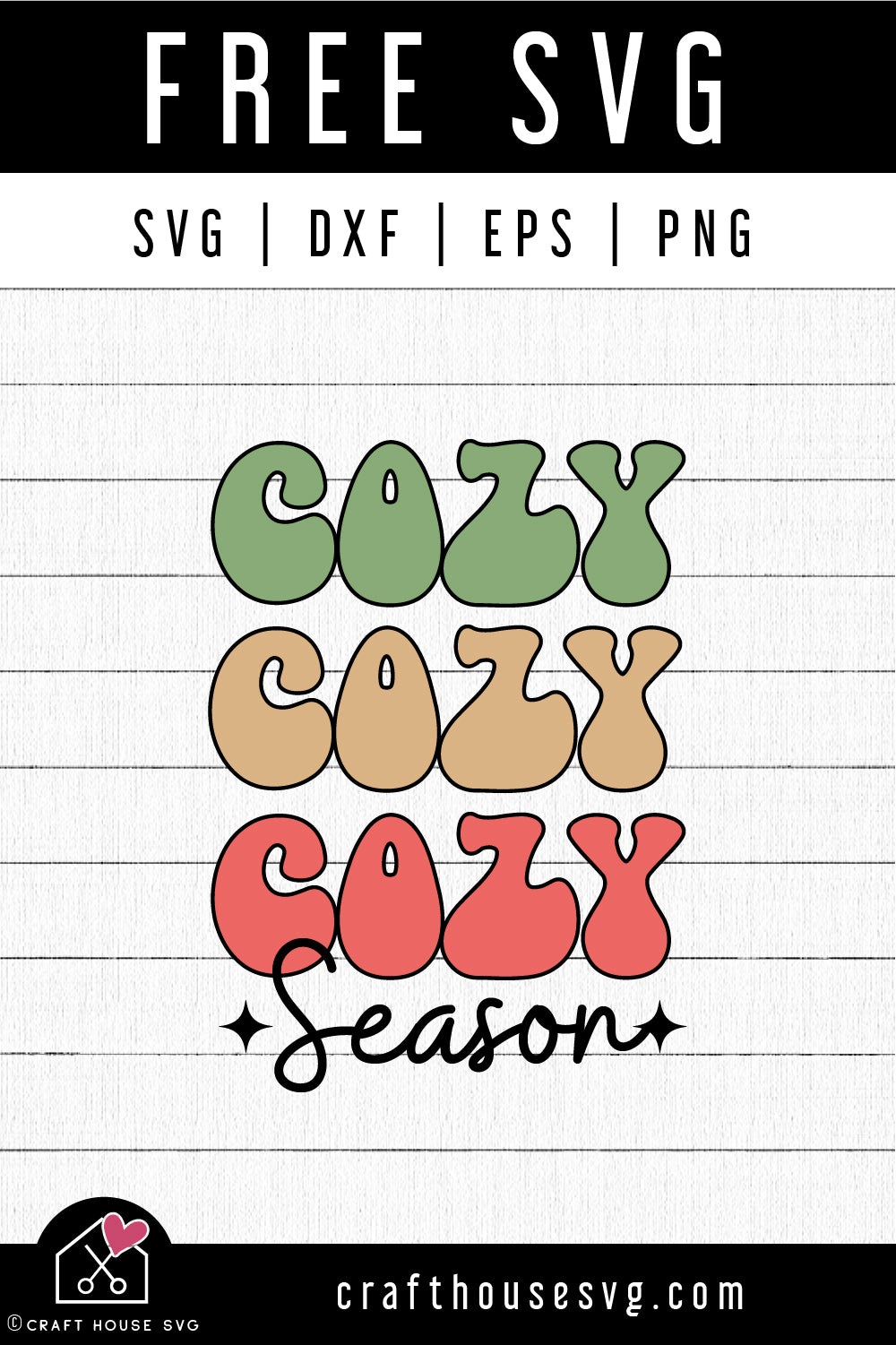 FREE Cozy Season SVG Christmas Shirt Cut Files