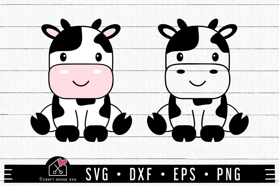 FREE Cute Cow SVG Cut Files - Craft House SVG