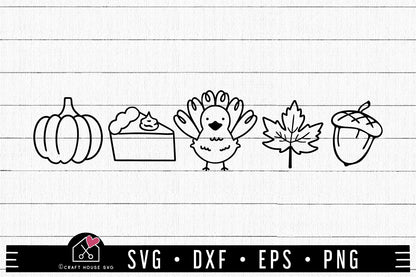 FREE Thanksgiving Icons SVG Fall Autumn Shirt Cut Files