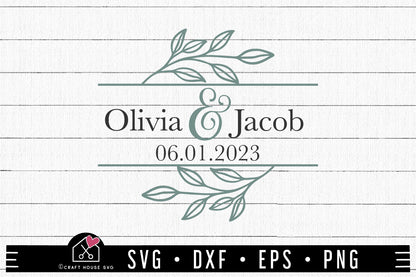 FREE Wedding Monogram SVG Wedding Welcome Sign Cut Files