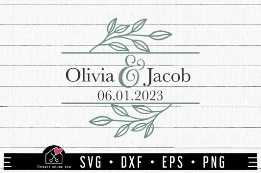 FREE Wedding Monogram SVG Wedding Welcome Sign Cut Files