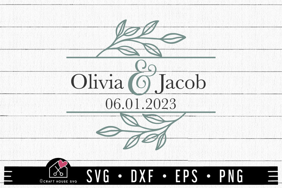 FREE Wedding Monogram SVG Wedding Welcome Sign Cut Files