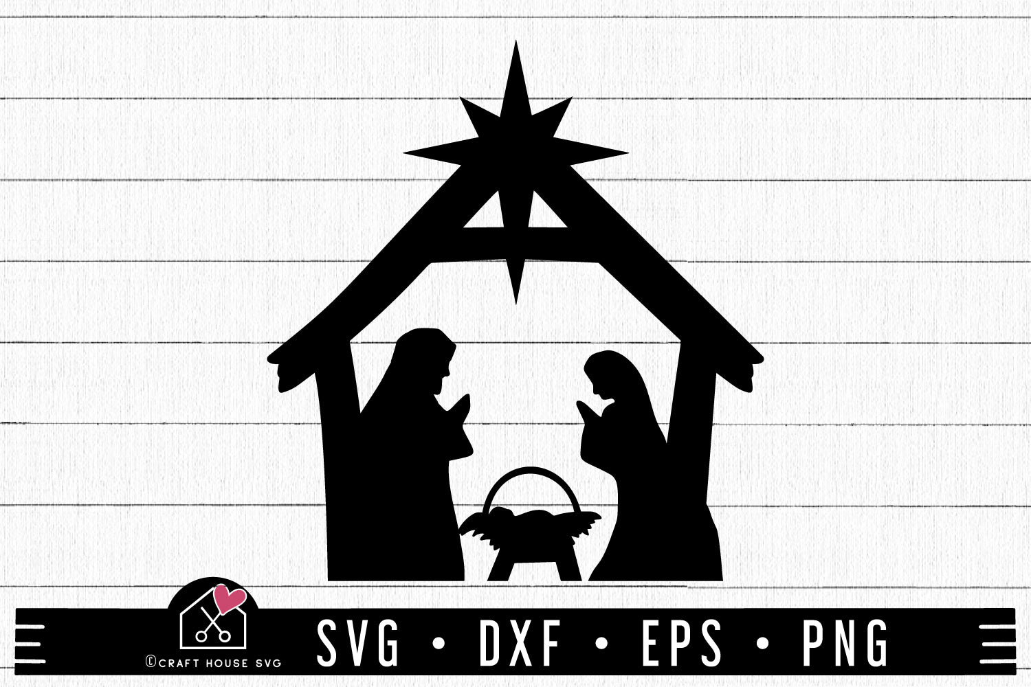 FREE Nativity SVG Christmas Nativity Scene Cut Files