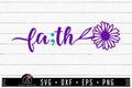 FREE Flower Faith Suicide Prevention Semicolon SVG Awareness Cut Files