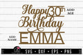 FREE Birthday Cake Topper SVG Cut Files - Craft House SVG