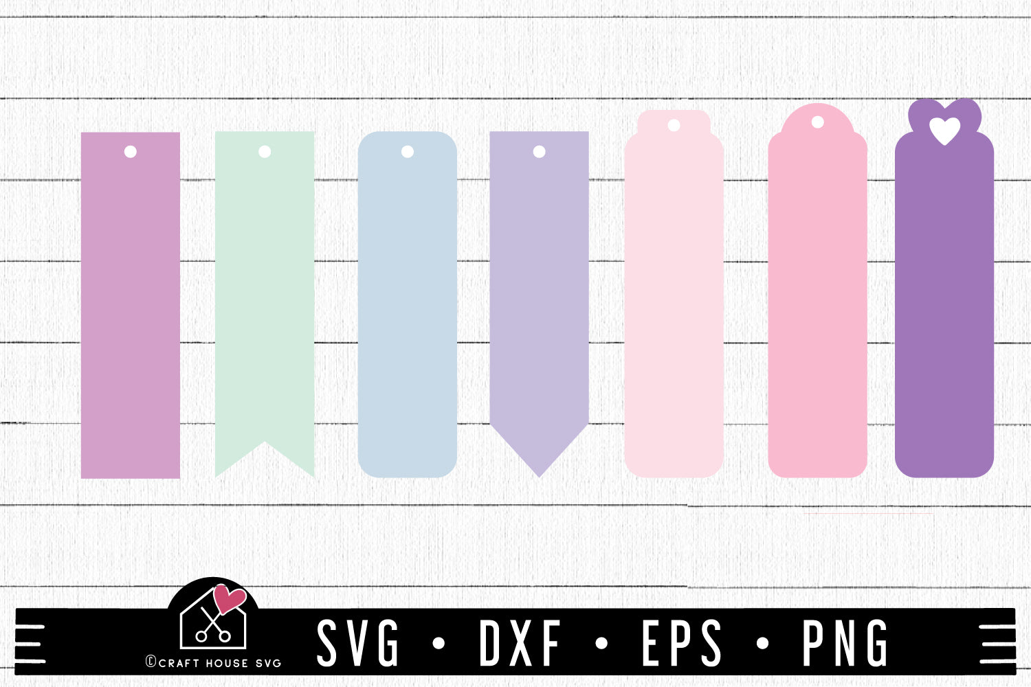 FREE Bookmark Template SVG Leather Laser Cut Files - Craft House SVG