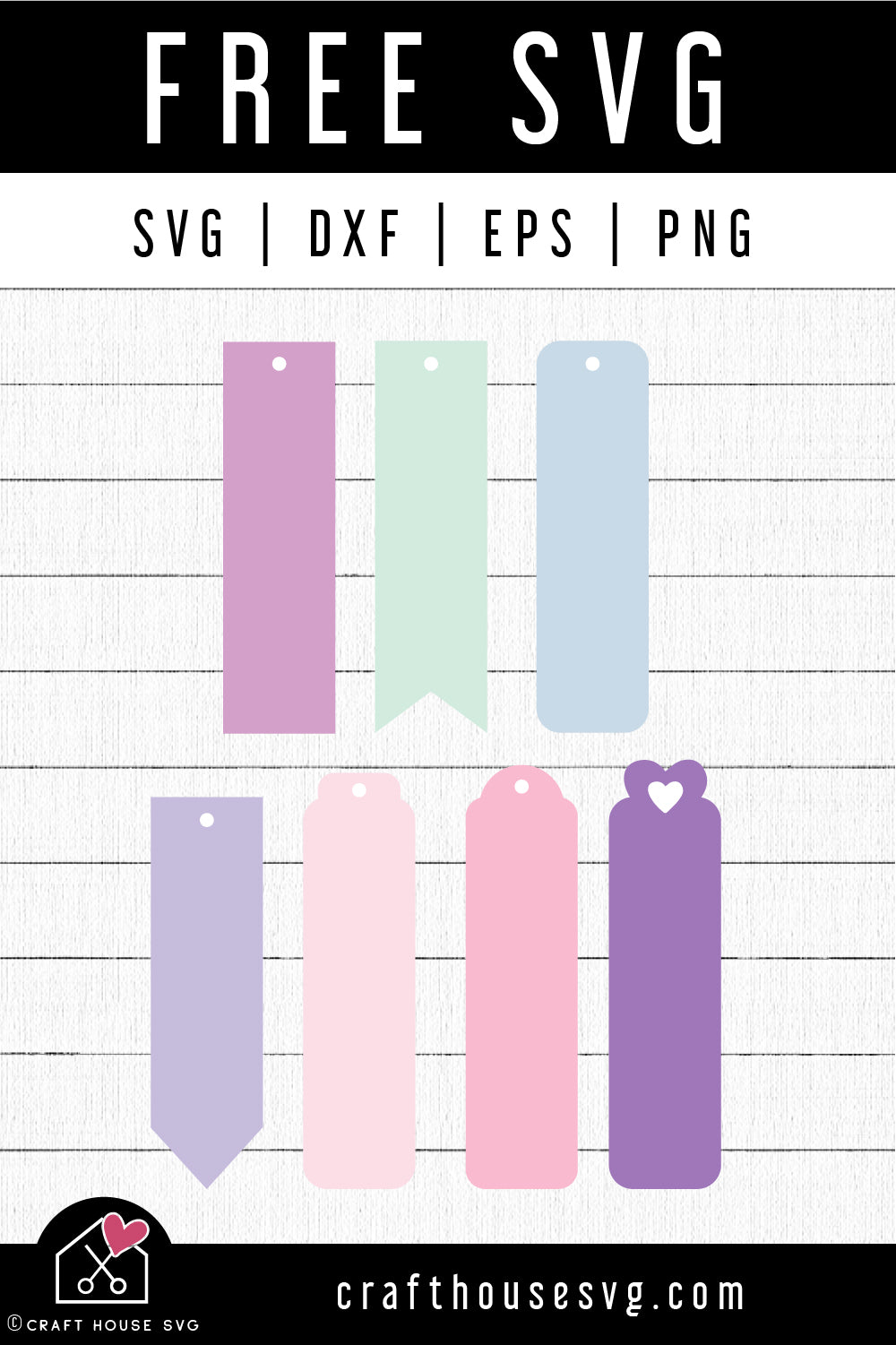 FREE Bookmark Template SVG Leather Laser Cut Files - Craft House SVG