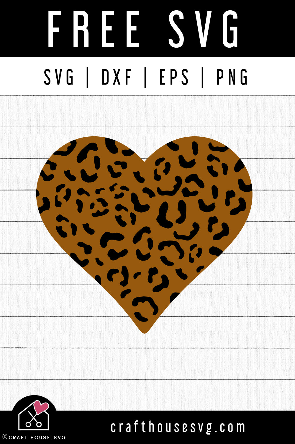 FREE Cheetah Leopard Heart SVG Valentines Day Cut Files