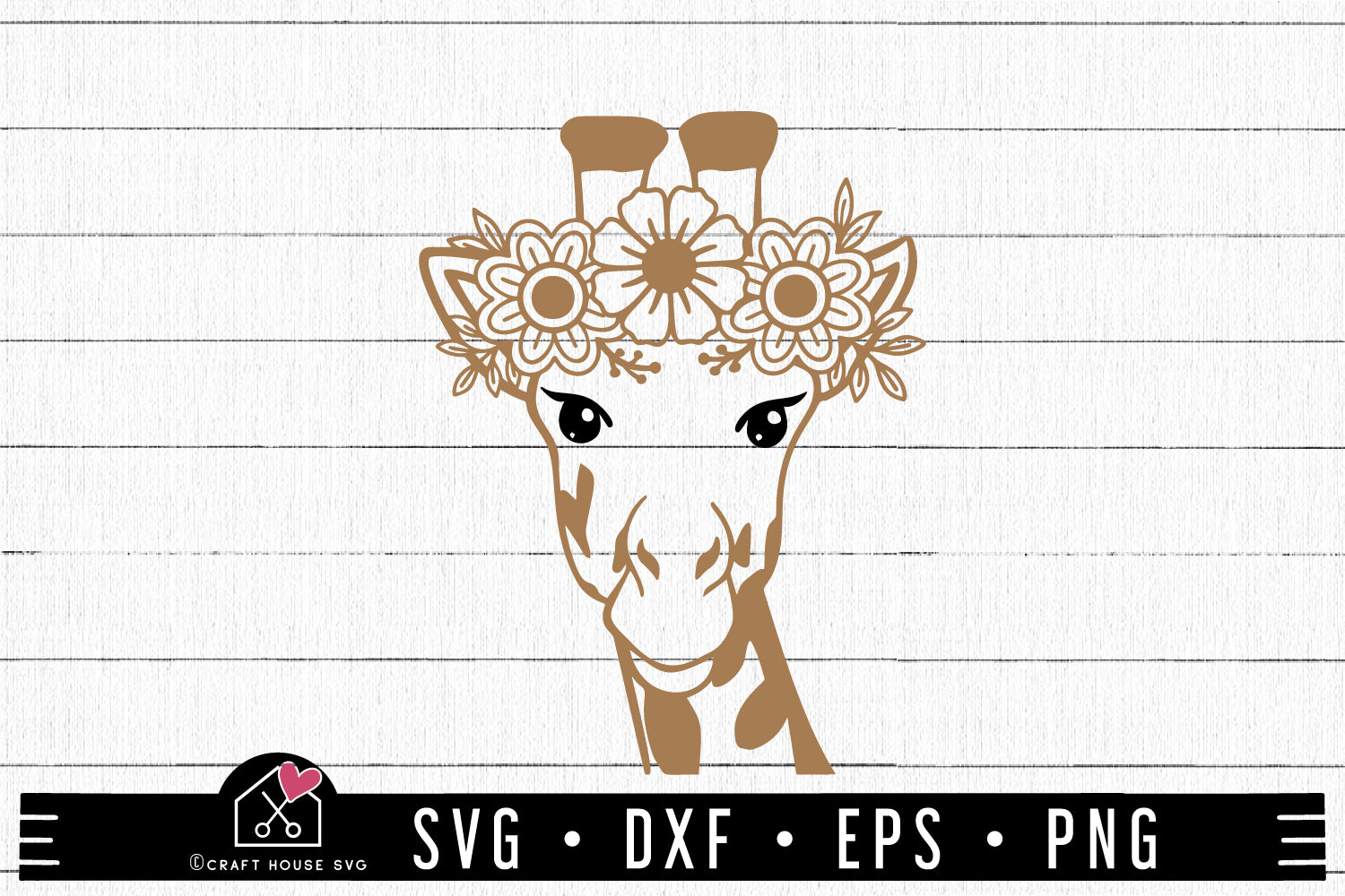 Giraffe SVG file | Floral Giraffe SVG MF98