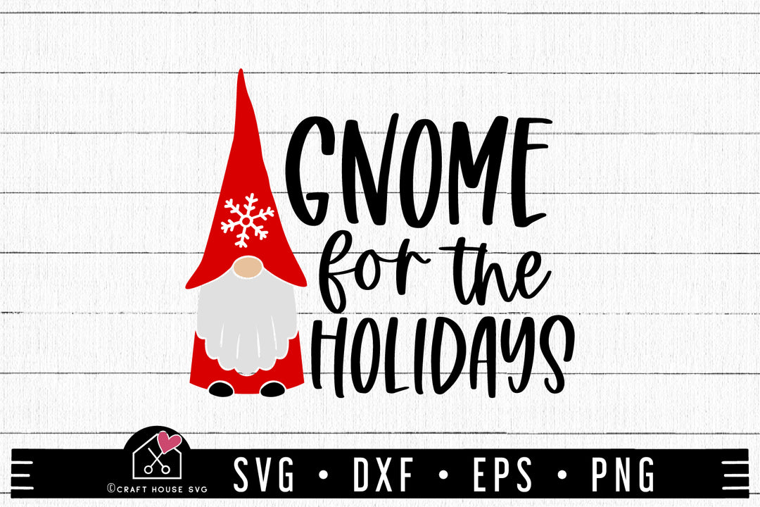 Gnome for the holidays SVG Christmas gnome SVG | MF
