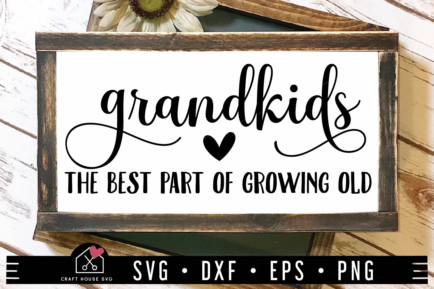 Grandkids the best part of growing old SVG Grandparents Sign Cut File