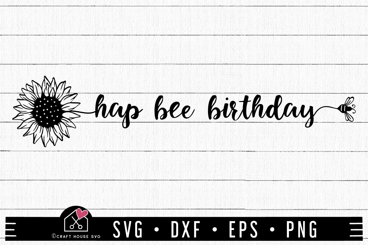Hap Bee Birthday SVG Bee Theme Birthday Cut File
