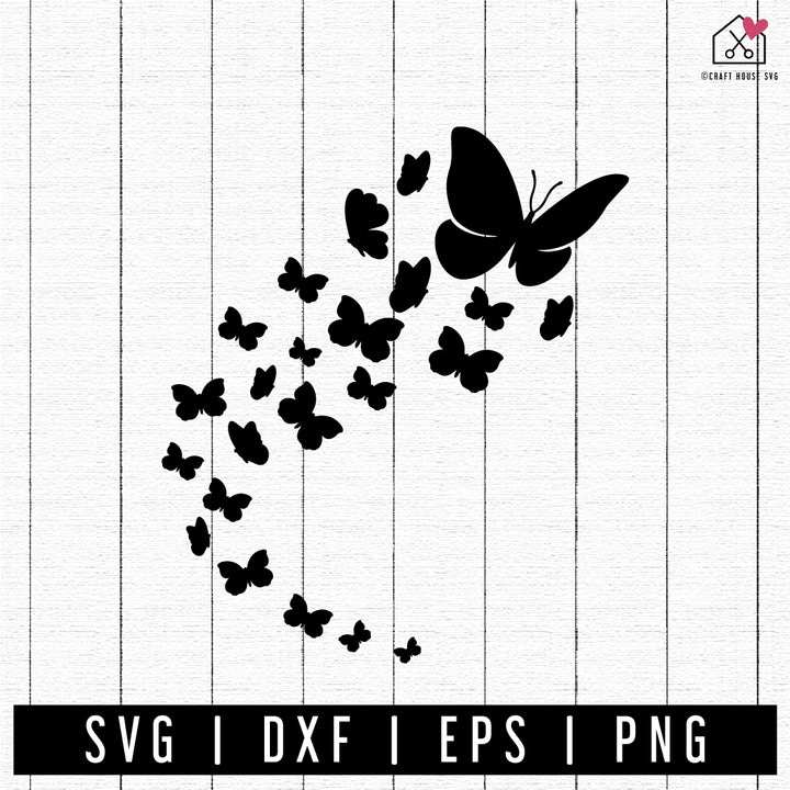 FREE Flying Butterflies SVG Butterfly Cut File | FB447
