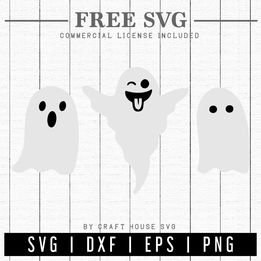 FREE Ghost SVG | FB165 - Craft House SVG