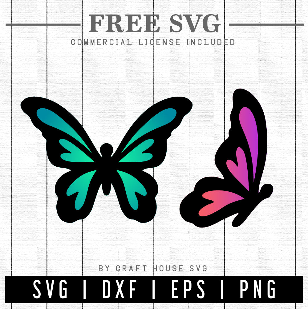 FREE Butterfly SVG | Spring SVG | FB184 - Craft House SVG