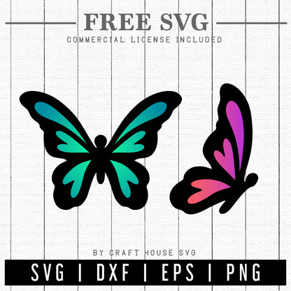 FREE Butterfly SVG | Spring SVG | FB184 - Craft House SVG