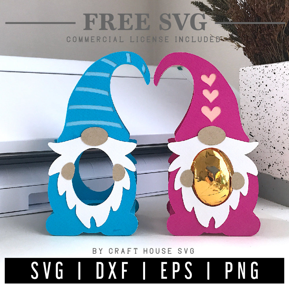 FREE Gnome egg holder SVG | Easter egg holder SVG | FB185 - Craft House SVG