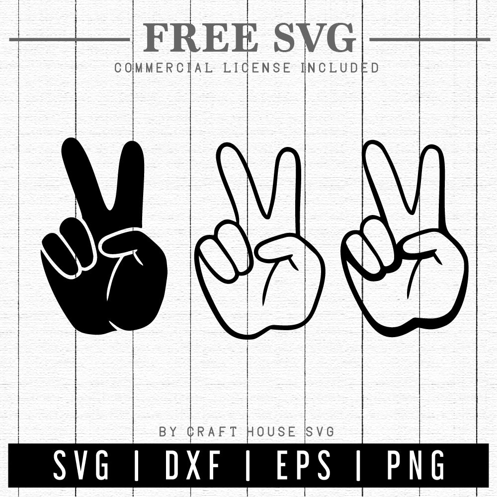 FREE Peace Sign SVG | FB231 - Craft House SVG