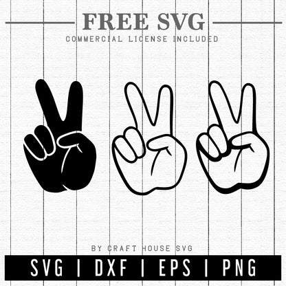 FREE Peace Sign SVG | FB231 - Craft House SVG