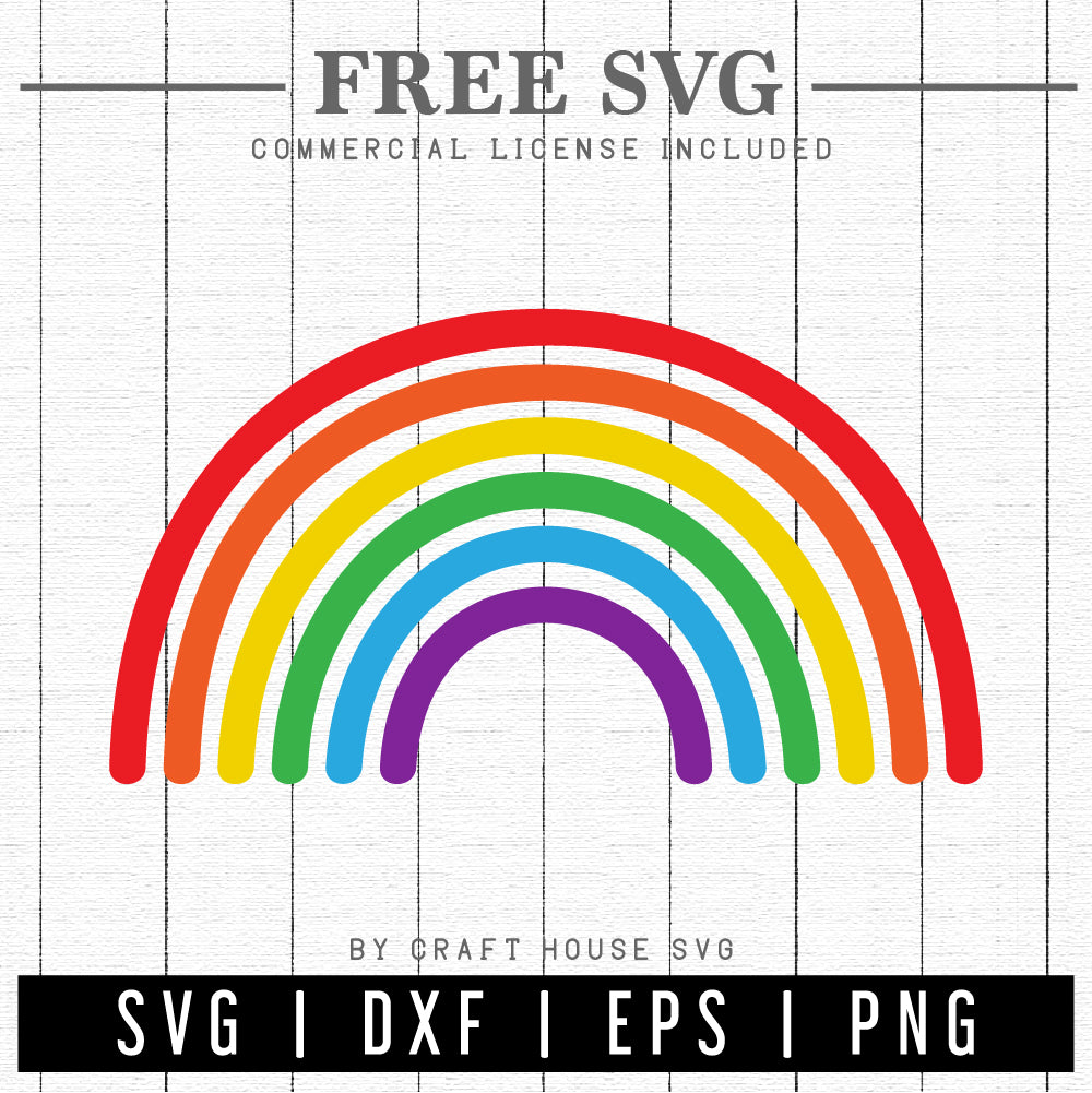 FREE Rainbow SVG | FB235