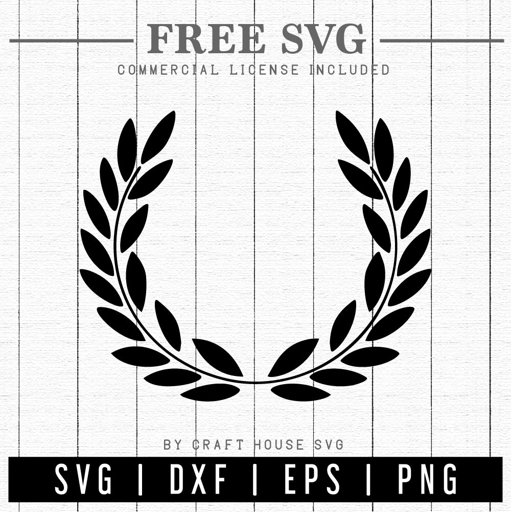 FREE Laurel Wreath SVG | FB239