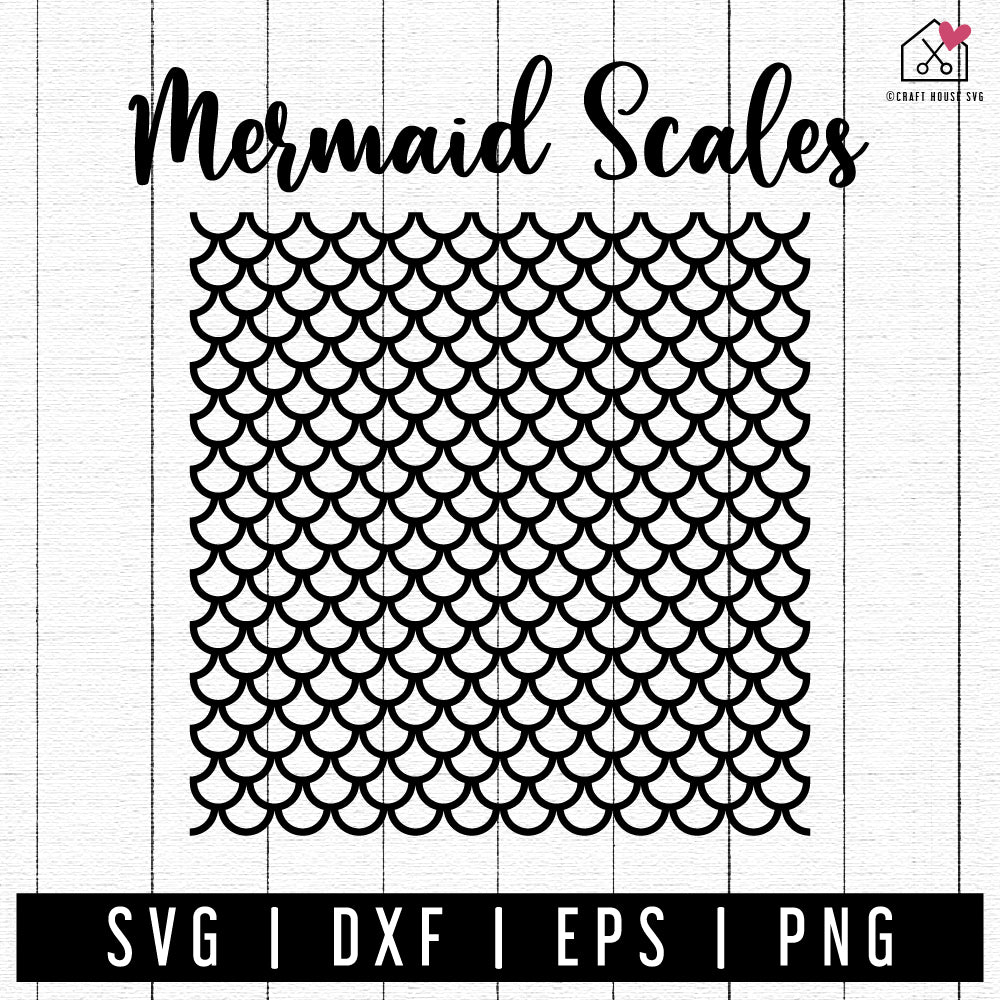 FREE Mermaid Scale SVG | FB241 - Craft House SVG