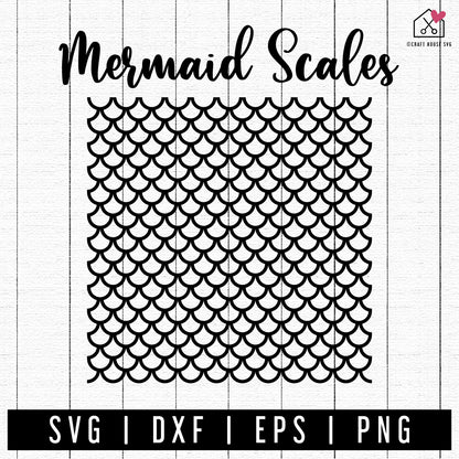 FREE Mermaid Scale SVG | FB241 - Craft House SVG