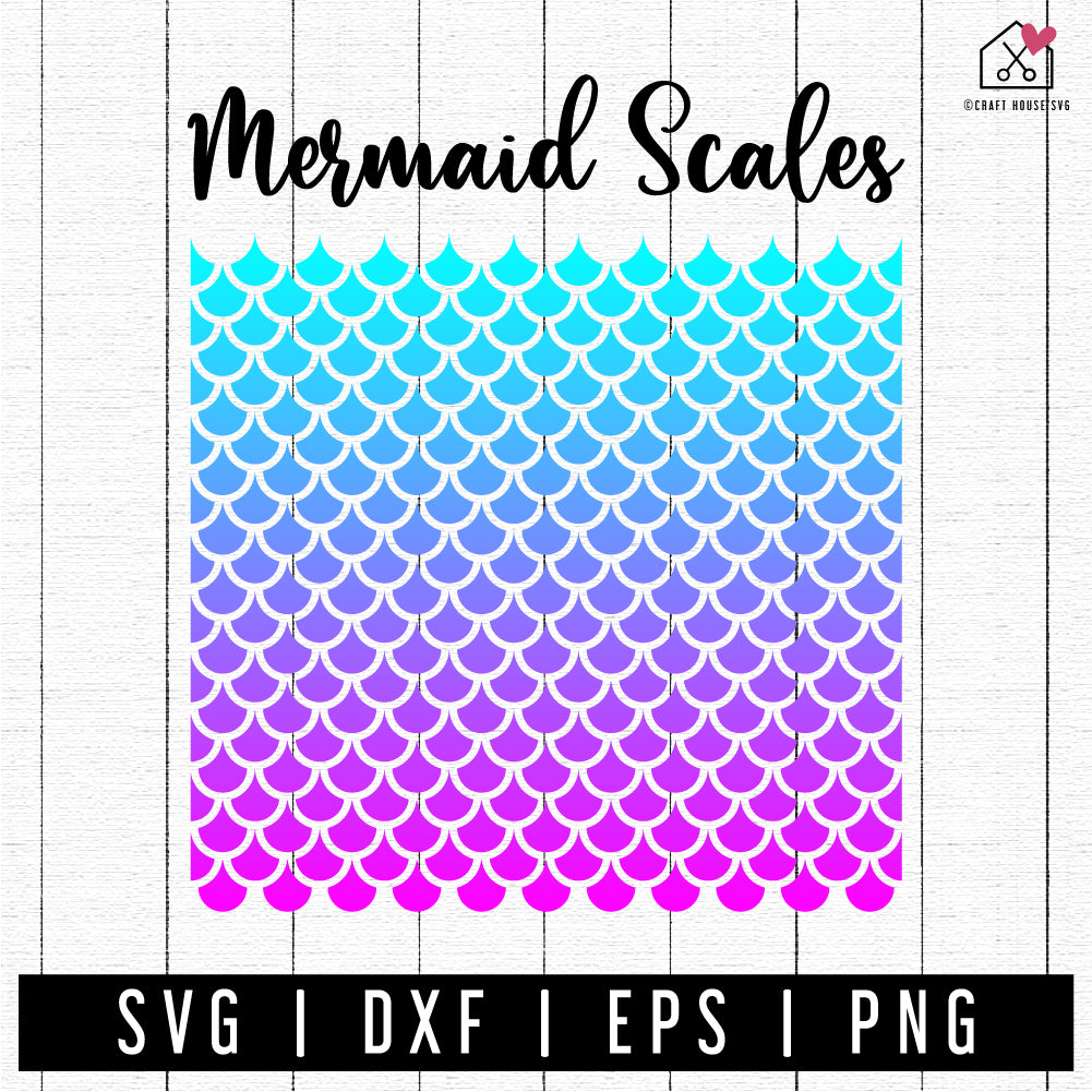FREE Mermaid Scale SVG | FB242 - Craft House SVG