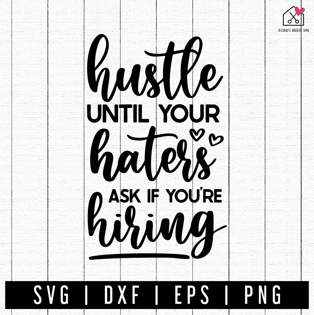 FREE Hustle SVG | FB243 - Craft House SVG