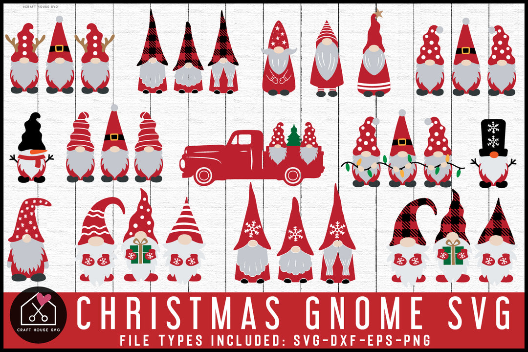 Christmas Gnomes SVG Bundle