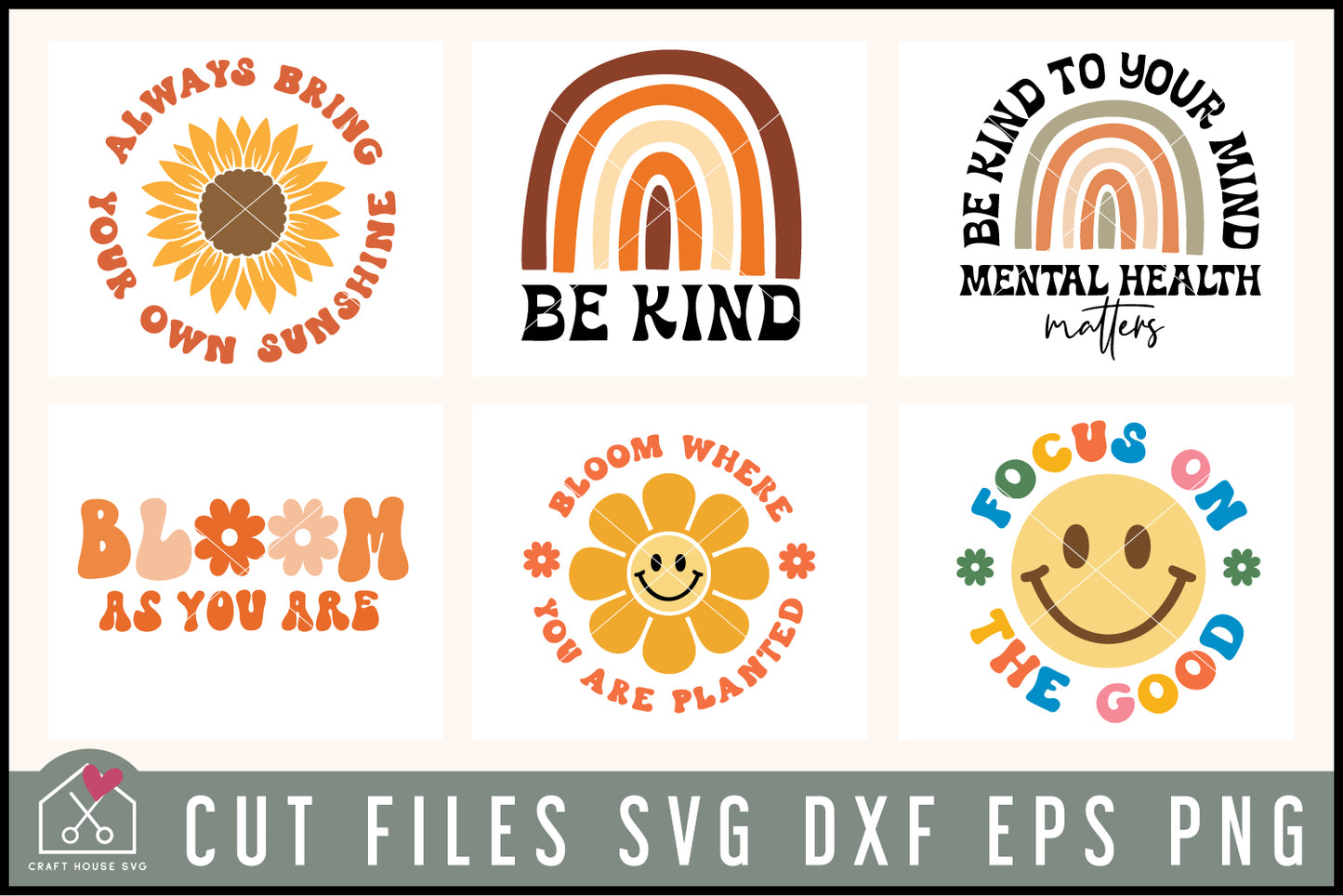 Inspirational Retro SVG Bundle