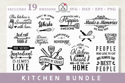 Kitchen SVG Bundle - Craft House SVG