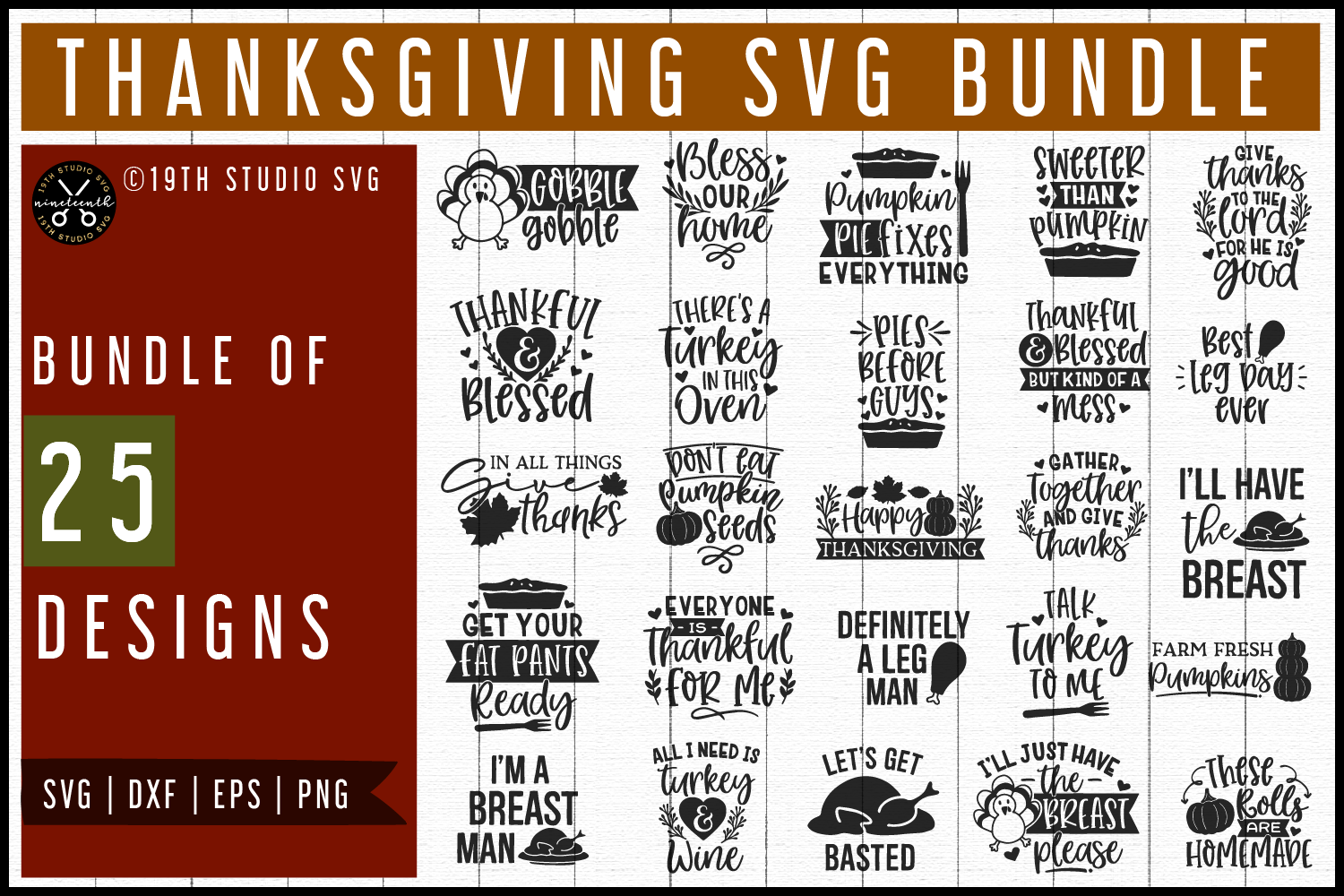 Thanksgiving SVG Bundle - Craft House SVG