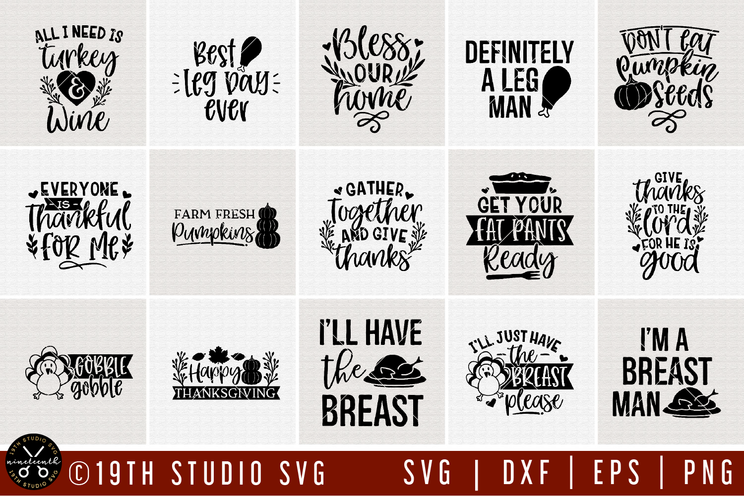 Thanksgiving SVG Bundle - Craft House SVG