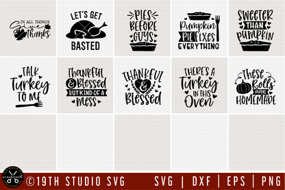 Thanksgiving SVG Bundle - Craft House SVG
