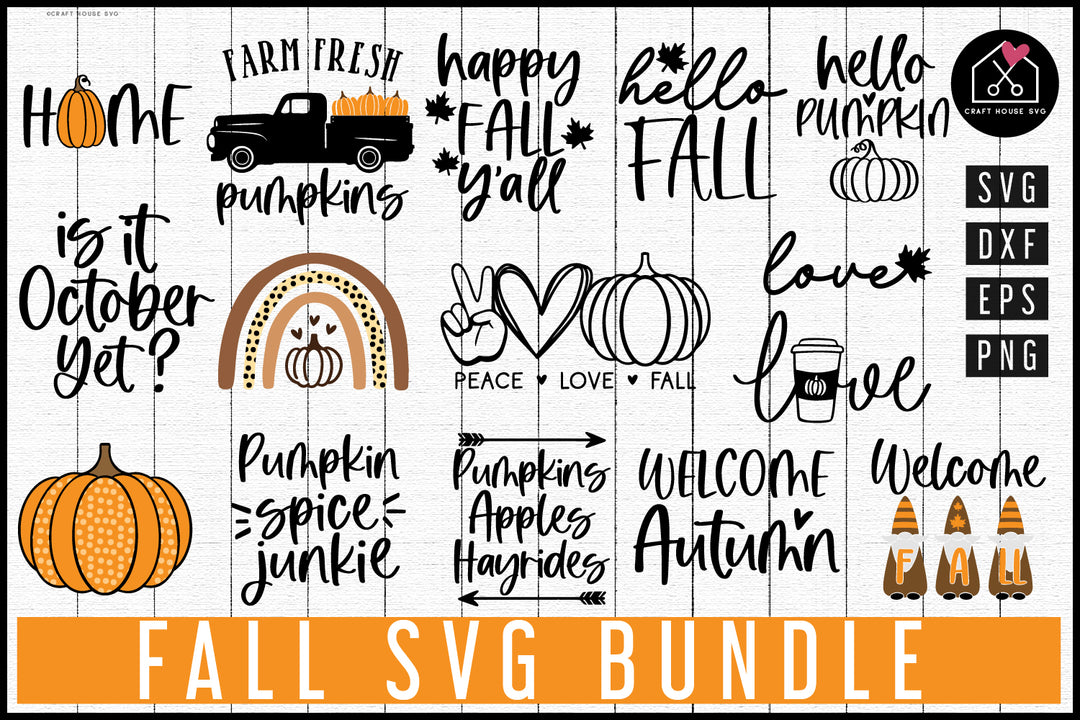 Fall SVG Bundle Autumn Cut Files