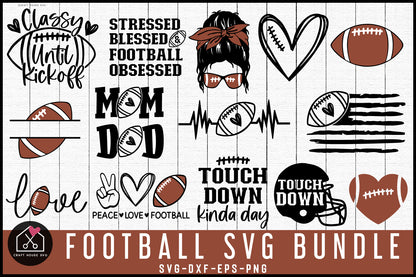 Football SVG Bundle - Craft House SVG