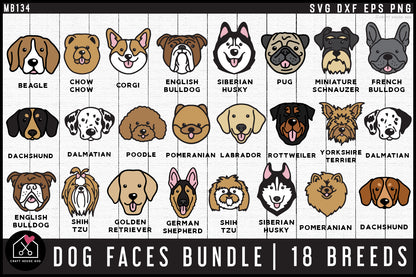 Dog Faces SVG Bundle - Craft House SVG
